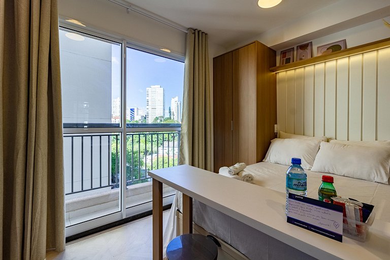 Studio para Alugar na Bela Vista - 8° Andar, 500m Paulista