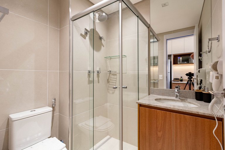 Varanda | Apto Completo e Novo no Coração de Moema