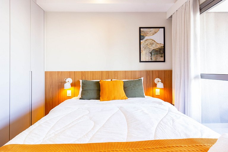 Varanda | Apto Completo e Novo no Coração de Moema