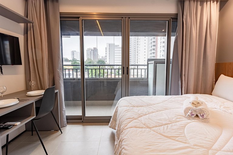 Studio Premium! 200m Metrô Brooklin