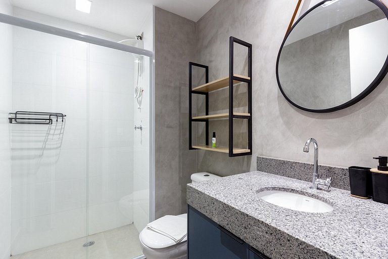 Studio em Pinheiros c/ Vista da Cidade e Rooftop