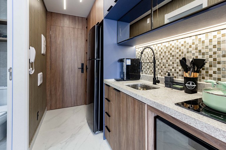 Studio em Moema com Piscina no Coração de Moema