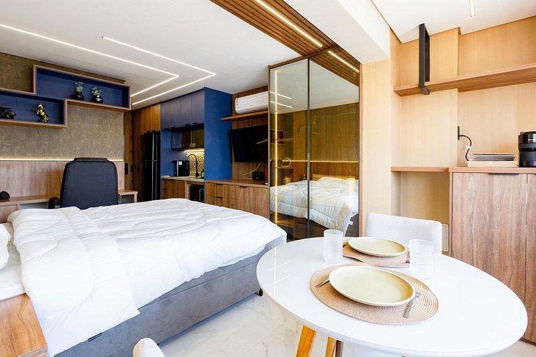 Studio em Moema com Piscina no Coração de Moema