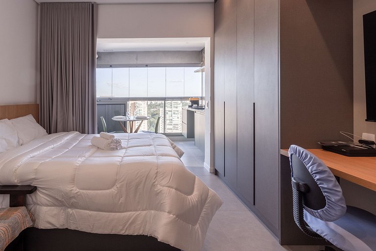 Desfrute da Vista: Charmoso Estúdio no Brooklin