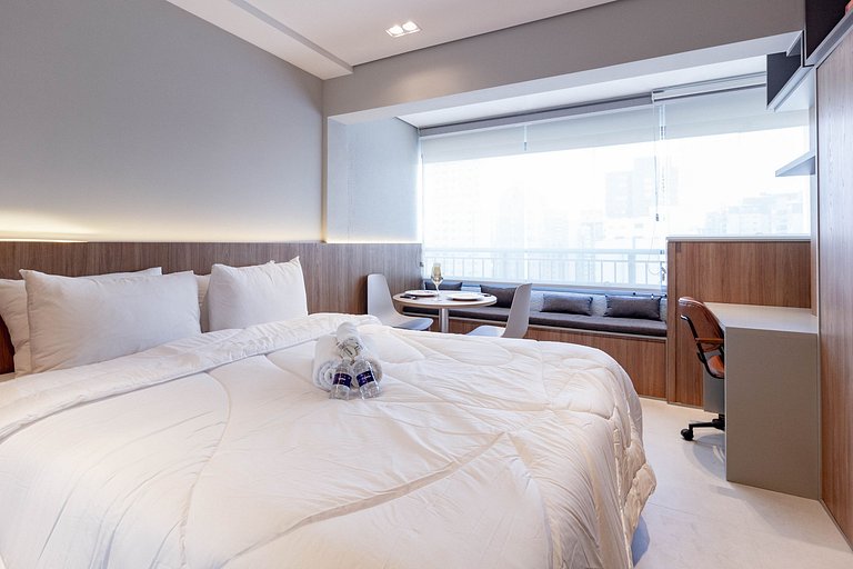 Varanda | Andar superior | Conforto em Moema