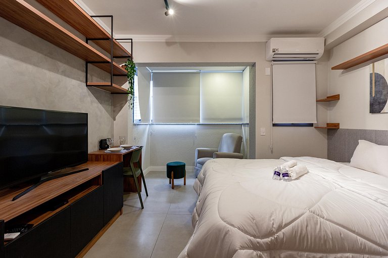 Apê moderno | Piscina | Próx à Paulista