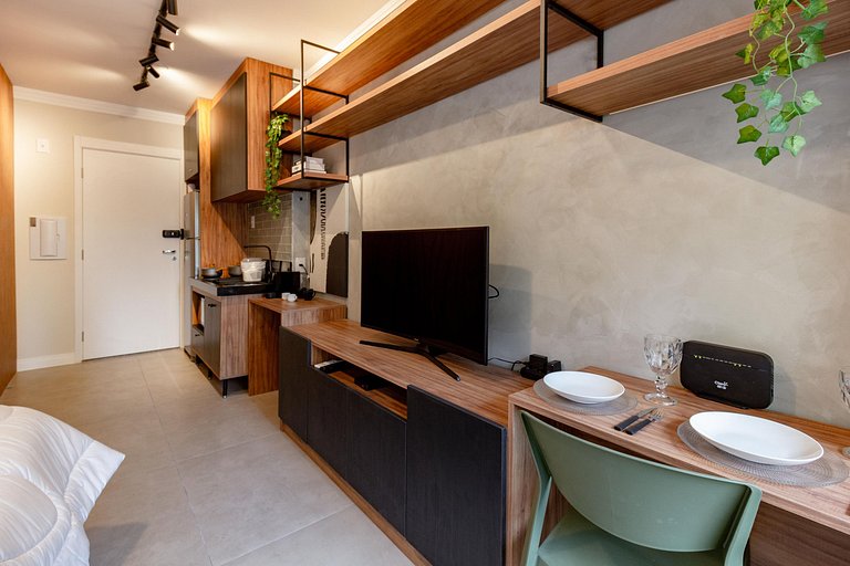 Apê moderno | Piscina | Próx à Paulista