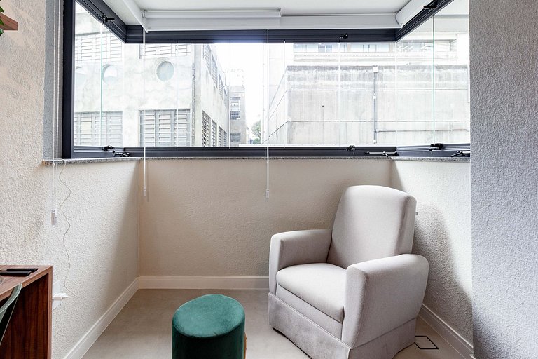 Apê moderno | Piscina | Próx à Paulista