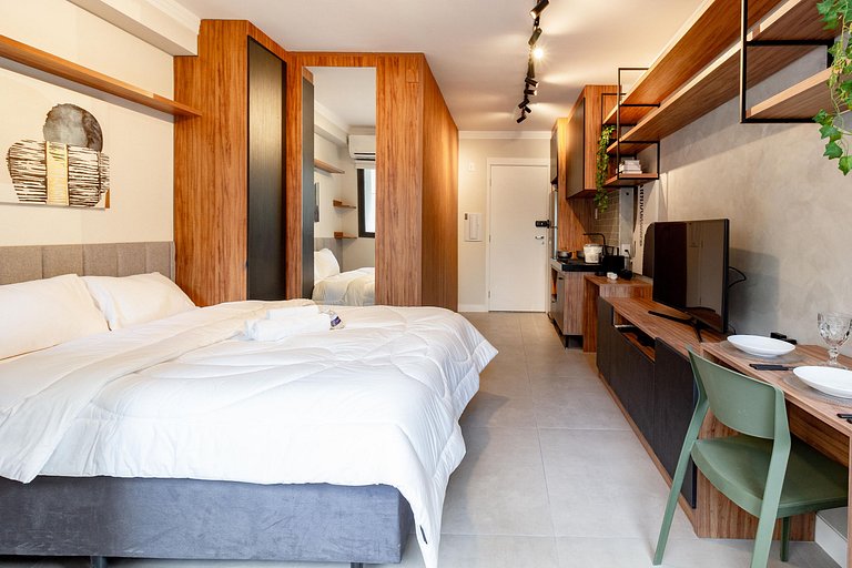 Apê moderno | Piscina | Próx à Paulista