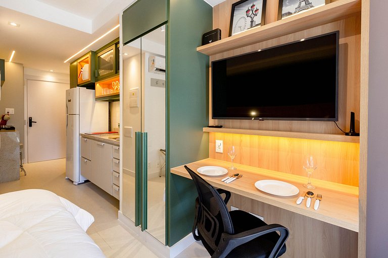 Studio em Moema com Coworking e Próximo ao Ibirapuera