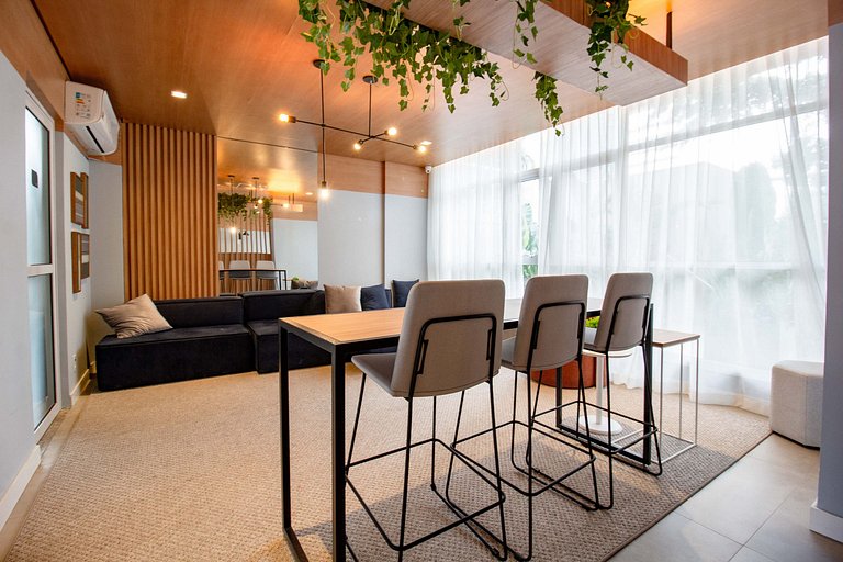 Apto Vila Olímpia c/ Piscina, Coworking e Vista