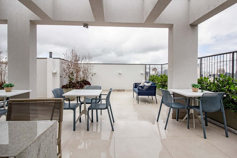 Apto Vila Olímpia c/ Piscina, Coworking e Vista