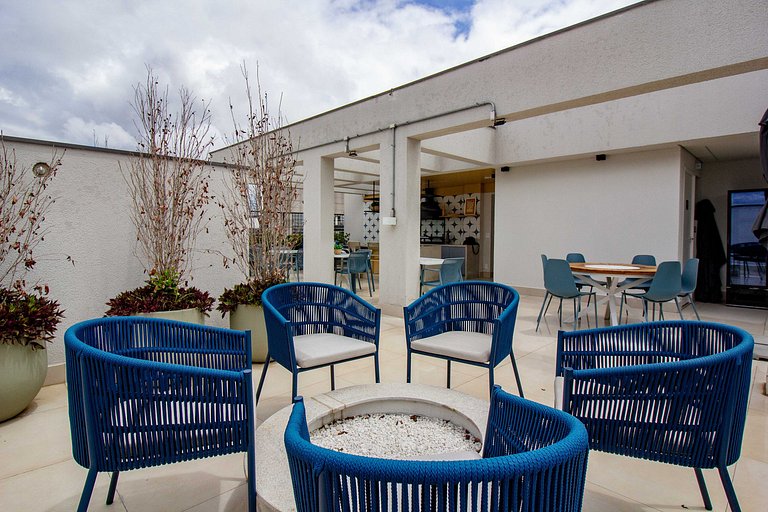 Apto Vila Olímpia c/ Piscina, Coworking e Vista