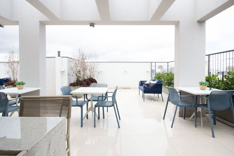Apto Vila Olímpia c/ Piscina, Coworking e Vista