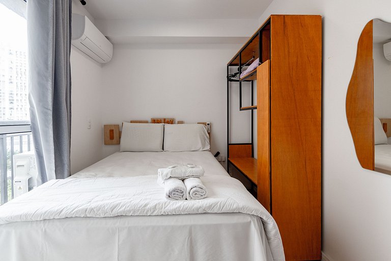 Studio para Alugar na Bela Vista - 2 Pessoas, 500m Paulista