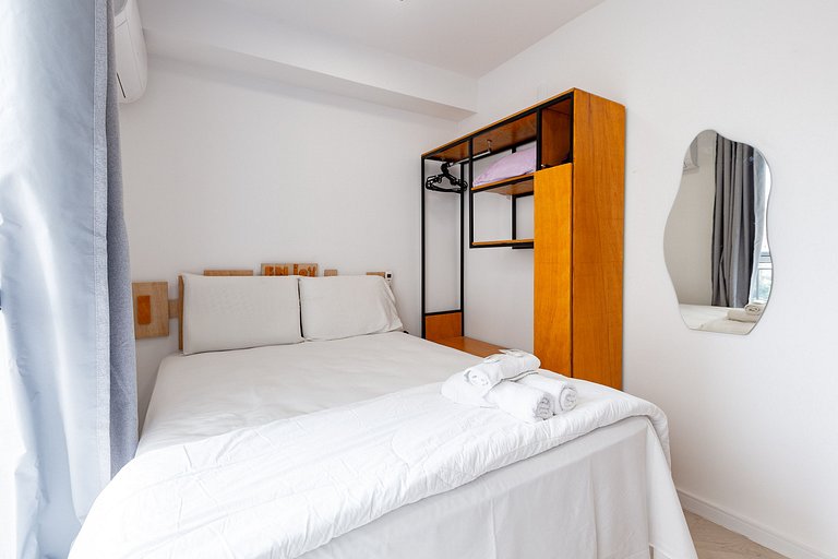 Studio para Alugar na Bela Vista - 2 Pessoas, 500m Paulista