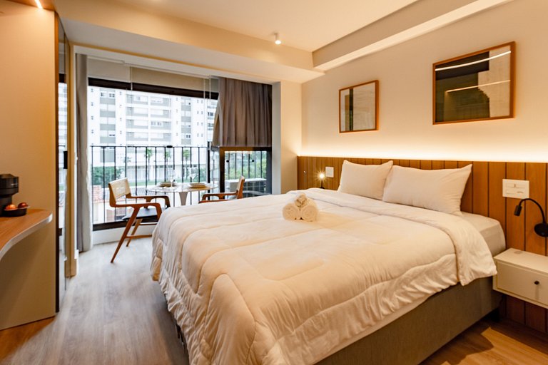 Studio em Perdizes com Cama Queen e Wi‑Fi Rápido