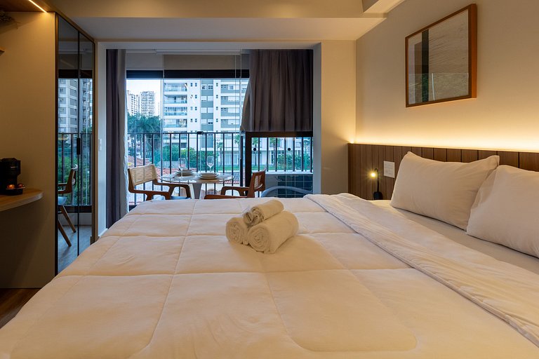 Studio em Perdizes com Cama Queen e Wi‑Fi Rápido