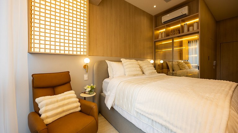 Espaço Luxo | Emiliano | 5 estrelas | Cama Queen