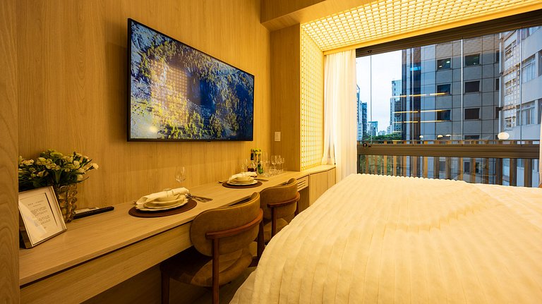 Espaço Luxo | Emiliano | 5 estrelas | Cama Queen