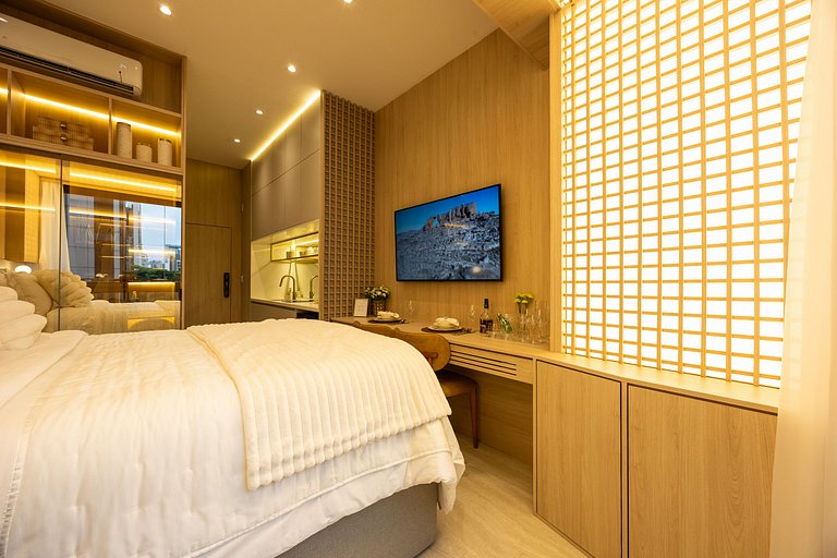 Espaço Luxo | Emiliano | 5 estrelas | Cama Queen