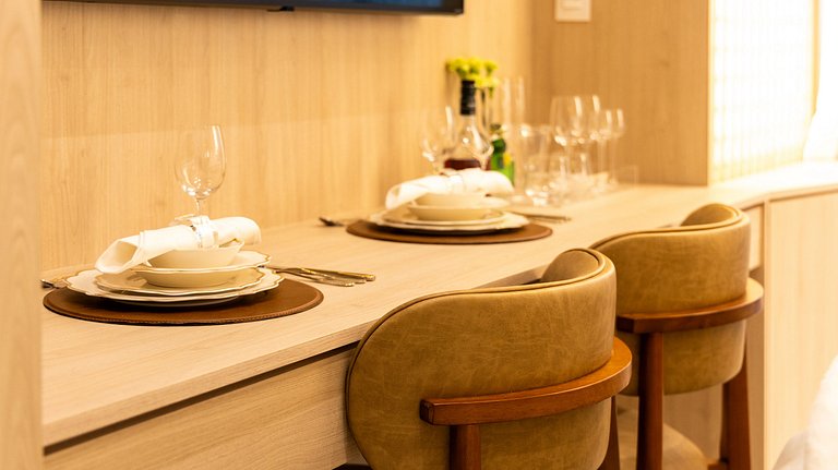 Espaço Luxo | Emiliano | 5 estrelas | Cama Queen