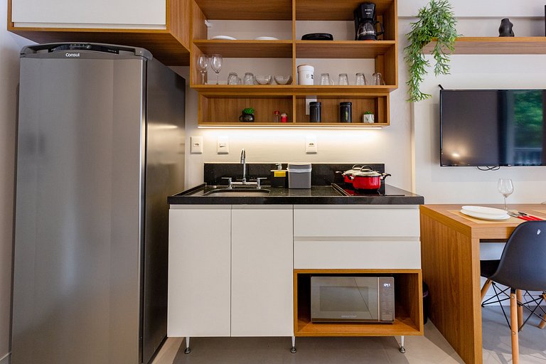 Studio moderno no Limited Pinheiros