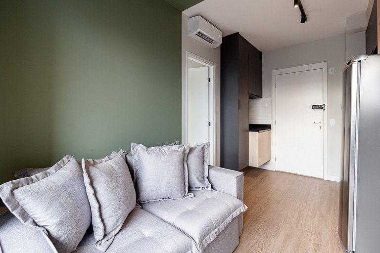 Apto Vila Olímpia c/ Piscina, Coworking e Vista