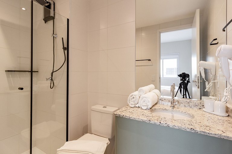 Apto Vila Olímpia c/ Piscina, Coworking e Vista