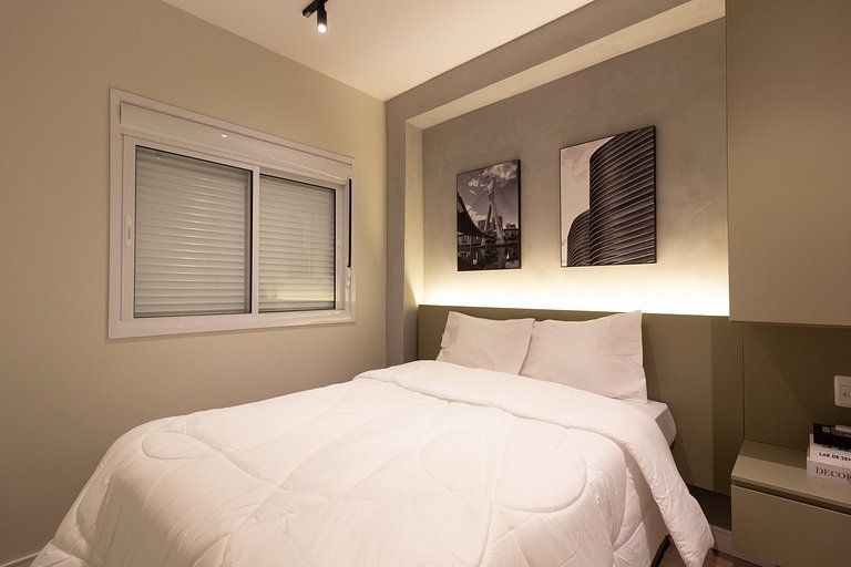Apto Vila Olímpia c/ Piscina, Coworking e Vista