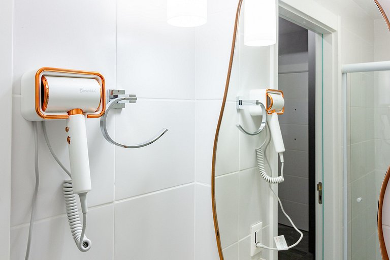 Apto encantador c/ varanda e self check-in