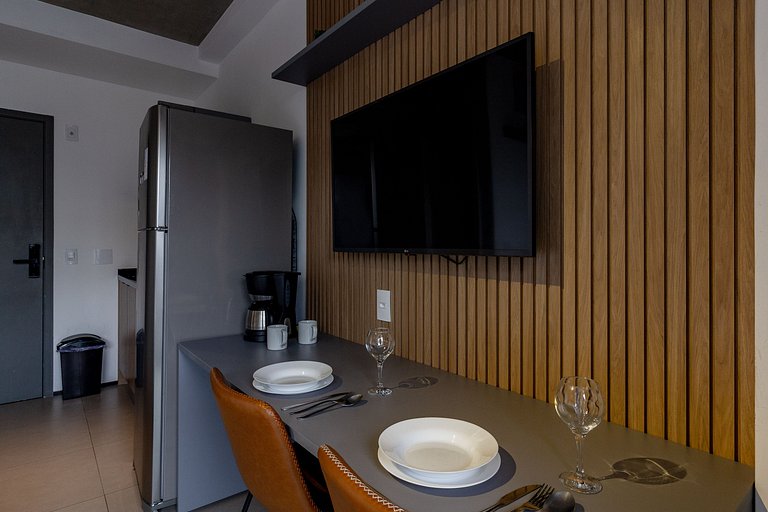 Encanto e charme: Apt moderno próximo da Paulista