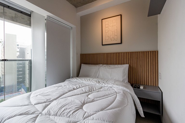 Encanto e charme: Apt moderno próximo da Paulista