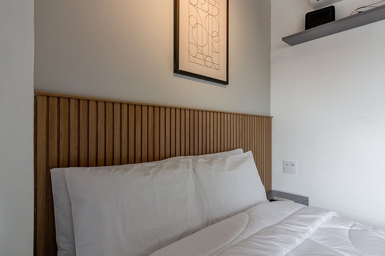 Encanto e charme: Apt moderno próximo da Paulista