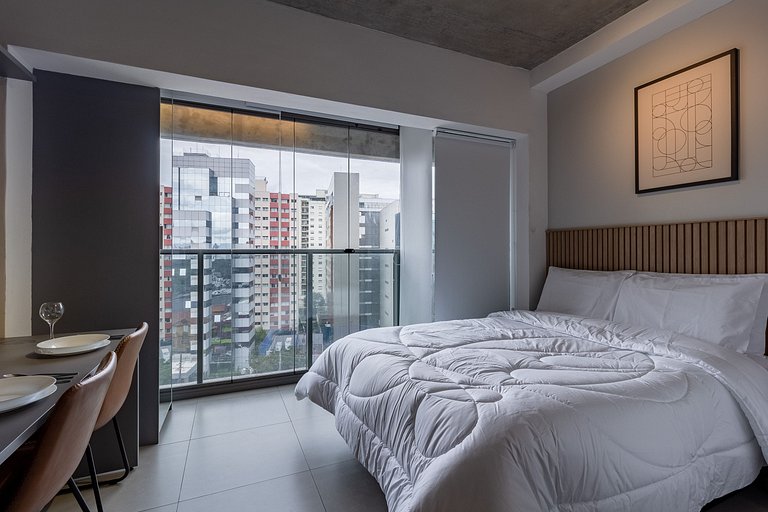 Encanto e charme: Apt moderno próximo da Paulista