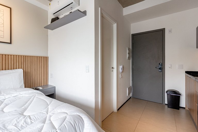 Encanto e charme: Apt moderno próximo da Paulista