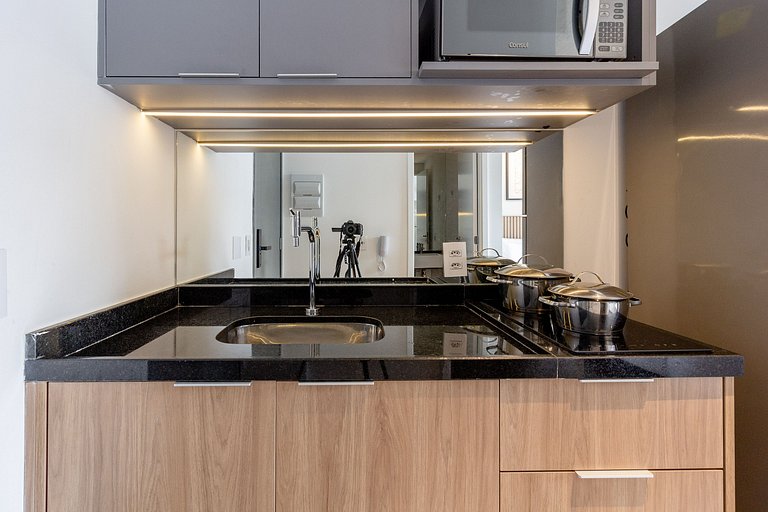 Encanto e charme: Apt moderno próximo da Paulista
