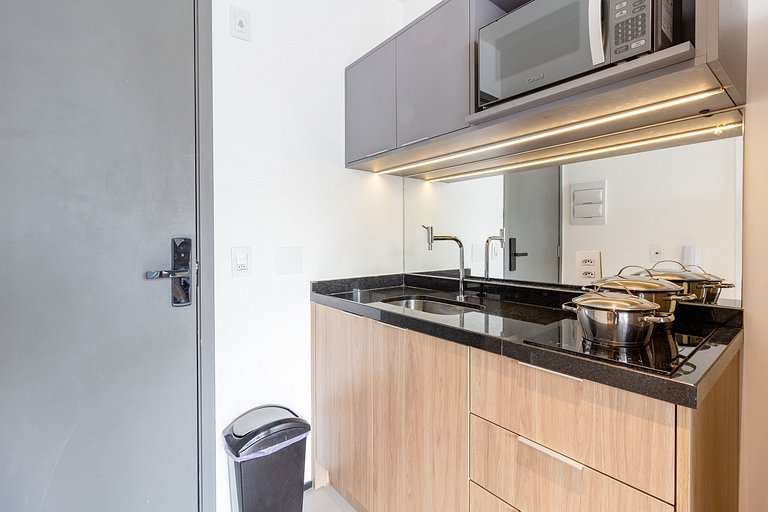 Encanto e charme: Apt moderno próximo da Paulista