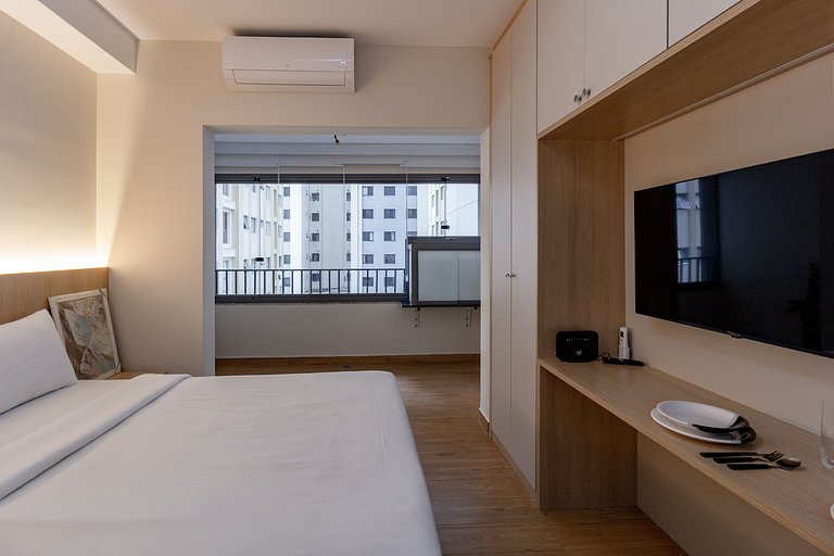 Apt completo e moderno c/ WiFi na Vila Clementino