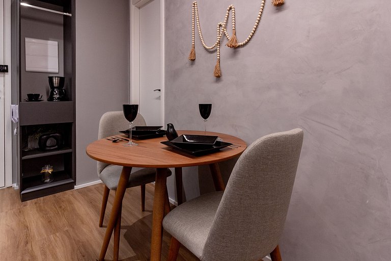Studio Brooklin c/ Varanda, Academia e Market 24h