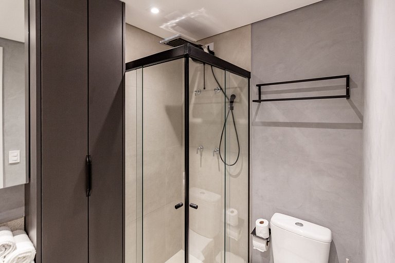 Studio Brooklin c/ Varanda, Academia e Market 24h