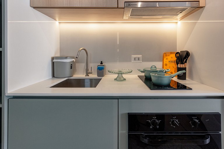 Studio Moderno em Moema com Vista da Cidade