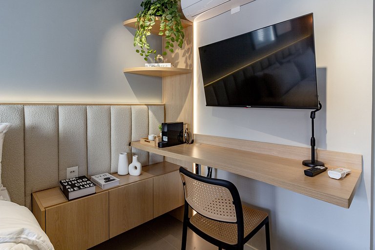Studio Moderno em Moema com Vista da Cidade
