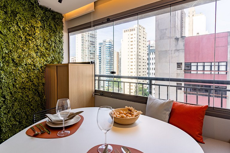Studio Moderno em Moema com Vista da Cidade