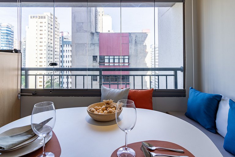 Studio Moderno em Moema com Vista da Cidade