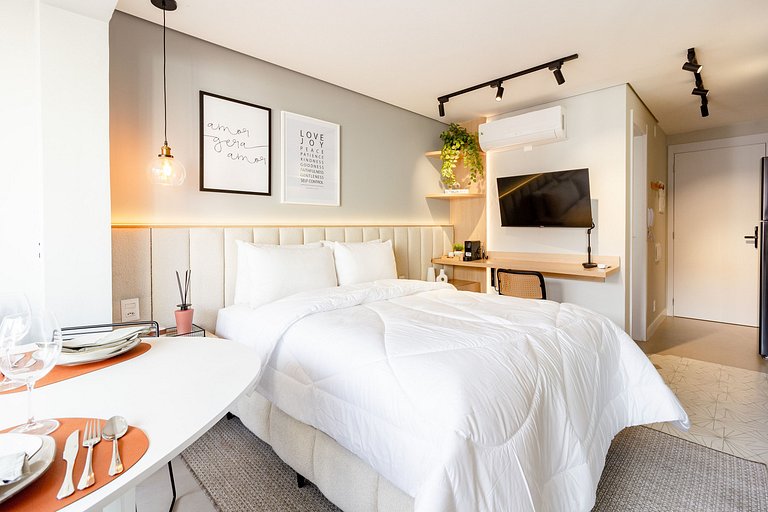Studio Moderno em Moema com Vista da Cidade