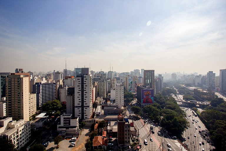 Elegância e aconchego: Apto completo na Paulista