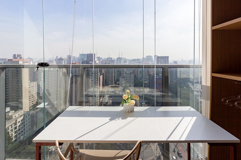 Elegância e aconchego: Apto completo na Paulista