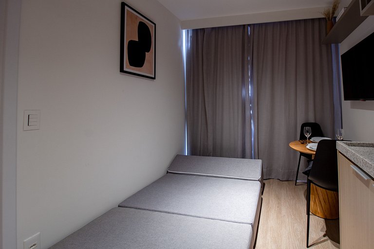 Studio Campo Belo c/ Varanda Próx. Congonhas