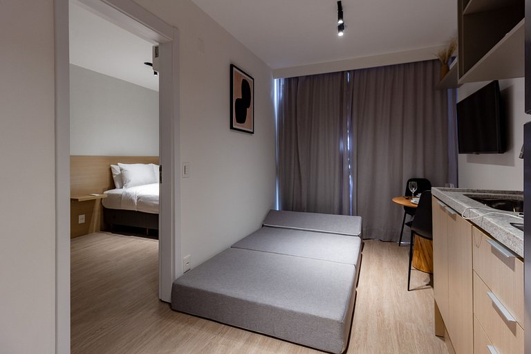 Studio Campo Belo c/ Varanda Próx. Congonhas